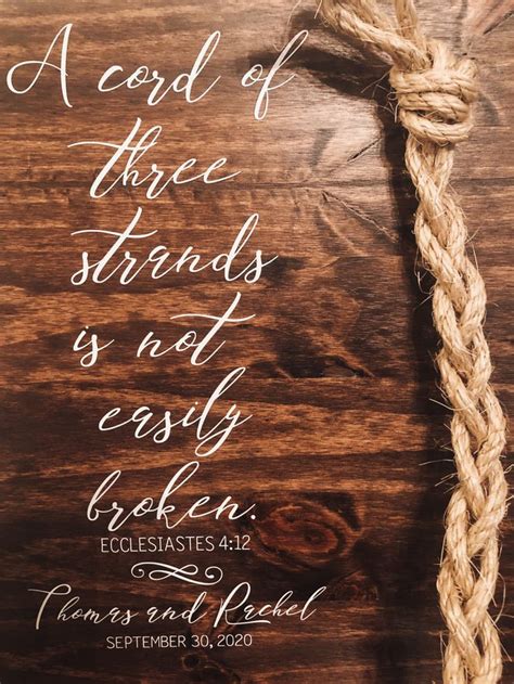 three strands are not easily broken
